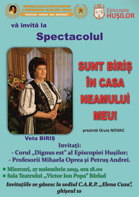 Spectacol: "Sunt Biriș în Casa Neamului Meu!"
